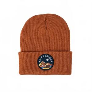 NEW SEASLOPE men's happy camper beanie in orange